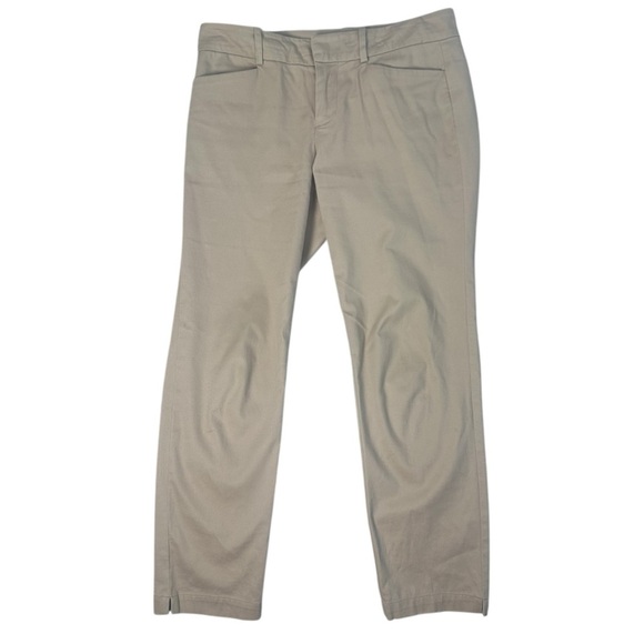 Lord and Taylor Women's Kelly Ankle Pants Size 2 Light Khaki - Picture 1 of 8